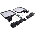 No Drilling Side Rear View Mirrors For EZGO Yamaha Club Car Golf Cart