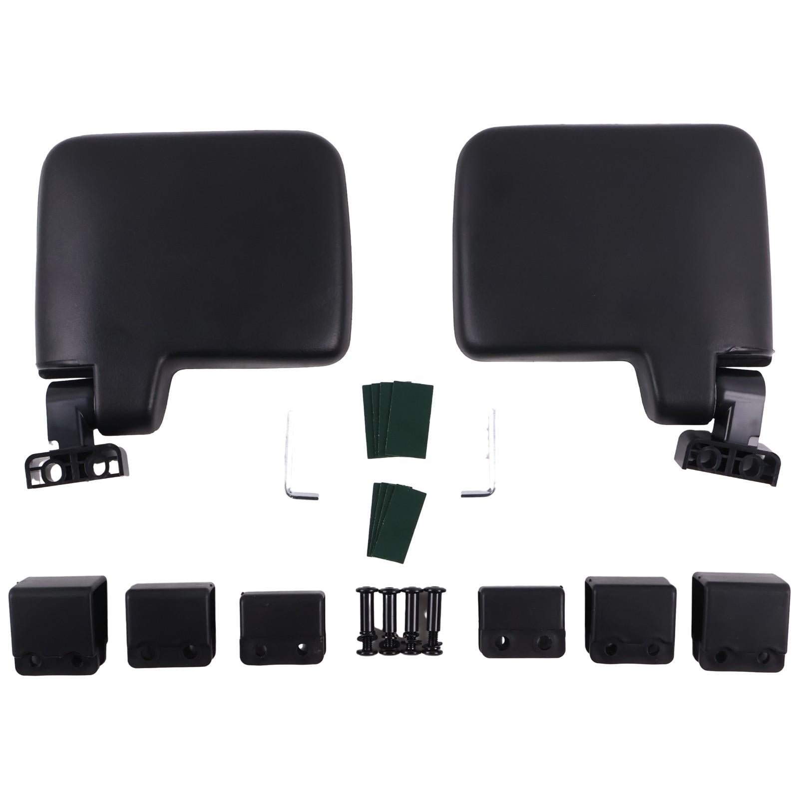 No Drilling Side Rear View Mirrors For EZGO Yamaha Club Car Golf Cart
