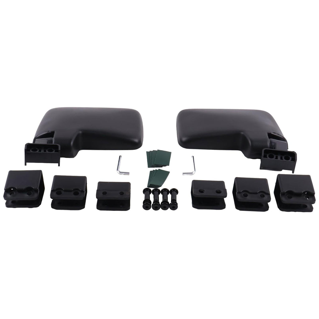 No Drilling Side Rear View Mirrors For EZGO Yamaha Club Car Golf Cart