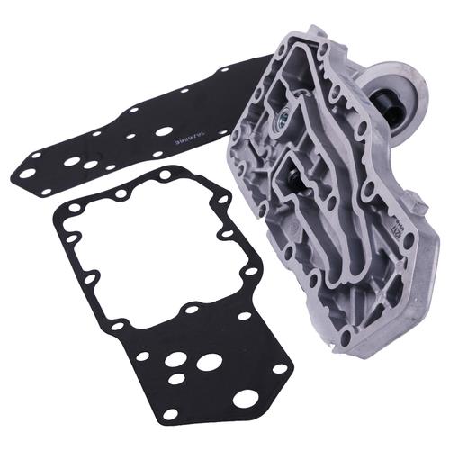 Oil Filter Mount Housing W/Gaskets For 89-02 Dodge Cummins 6B 6BT 6BTA 5.9L