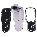 Oil Filter Mount Housing W/Gaskets For 89-02 Dodge Cummins 6B 6BT 6BTA 5.9L
