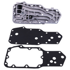Oil Filter Mount Housing W/Gaskets For 89-02 Dodge Cummins 6B 6BT 6BTA 5.9L