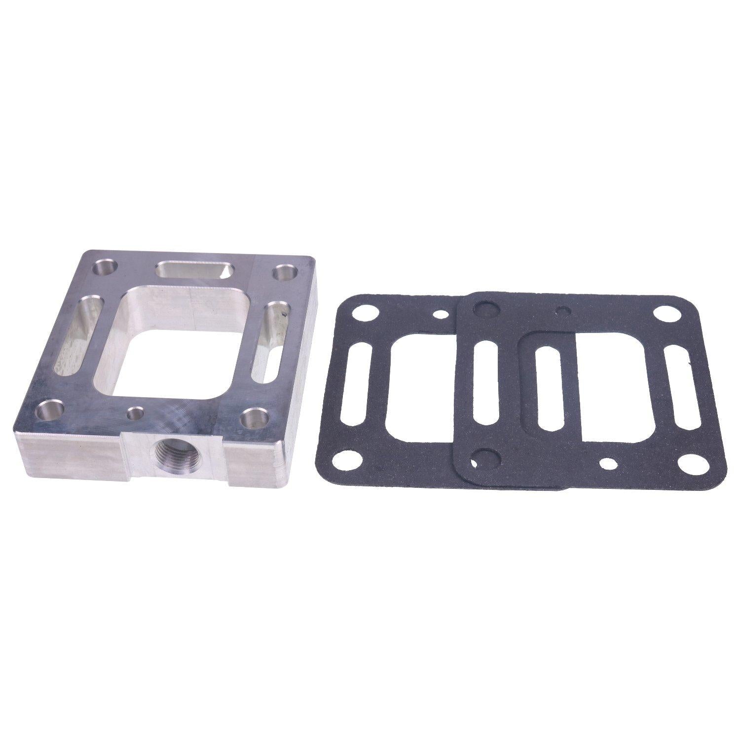 Oxygen Sensor Plate W/ Gaskets For Mercruiser Most Engines Chevy SBC BBC Ford