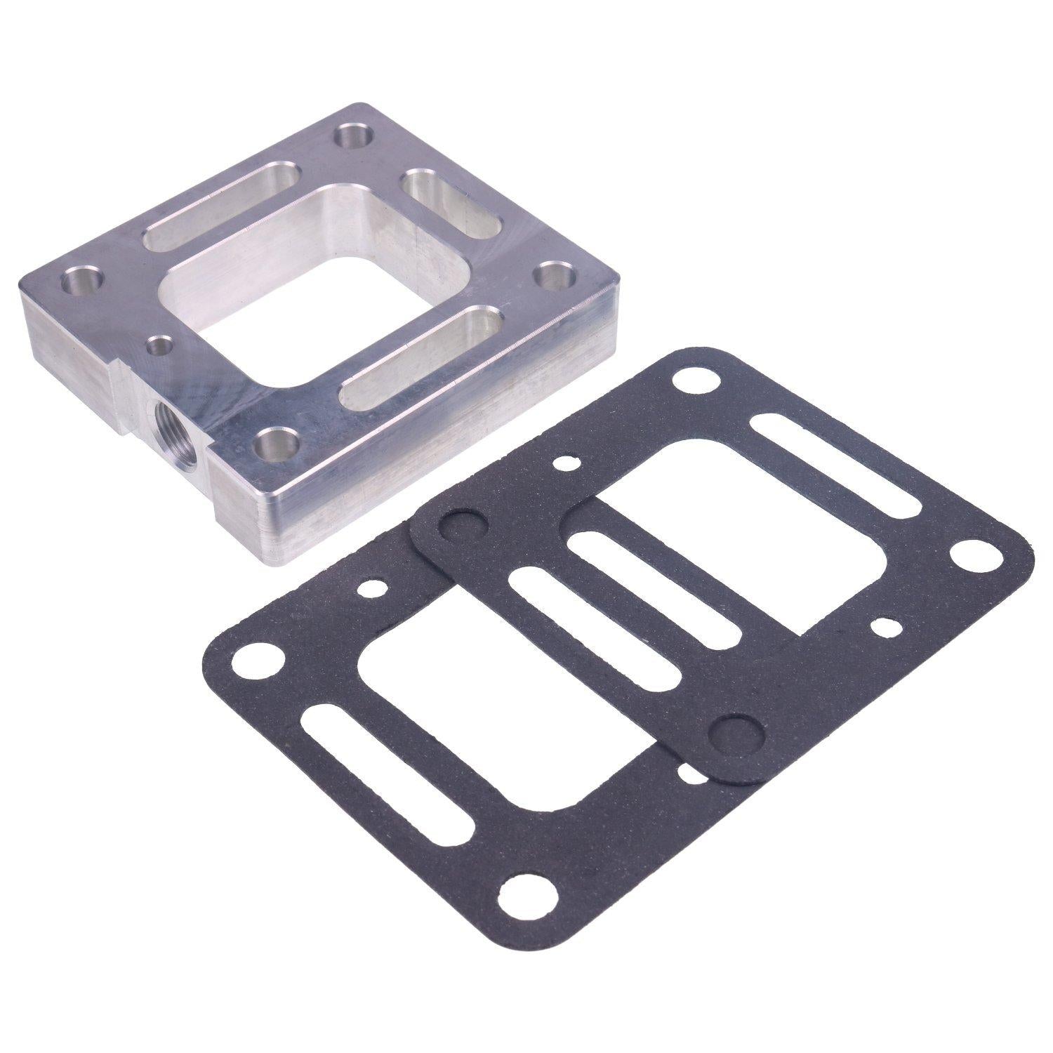 Oxygen Sensor Plate W/ Gaskets For Mercruiser Most Engines Chevy SBC BBC Ford