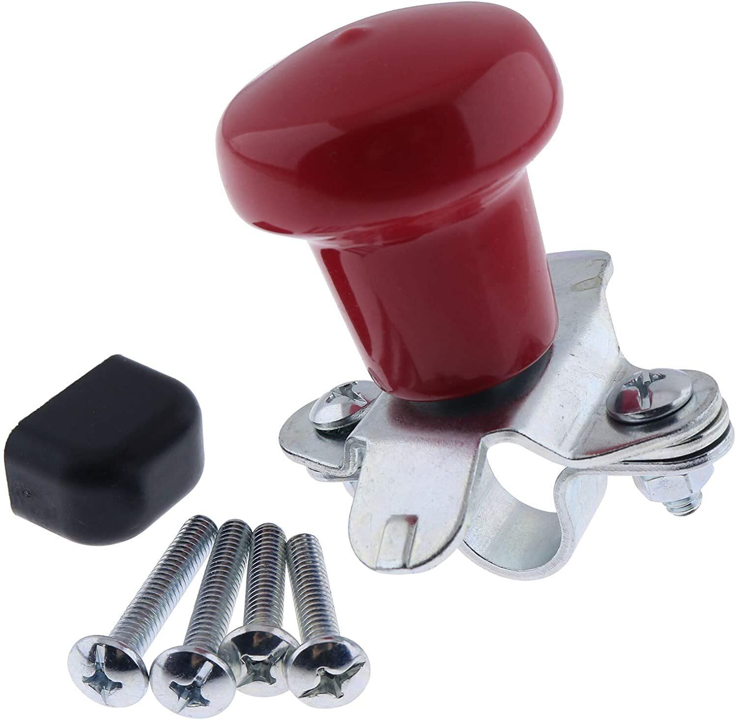 Red Steering Wheel Spinner Knob WSV122R For John Deere Case Ford Tractor