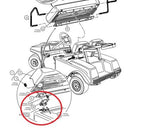 1012412 1011652 Seat Hinge Set for Club Car DS 79 Up Golf Cart Male and Female