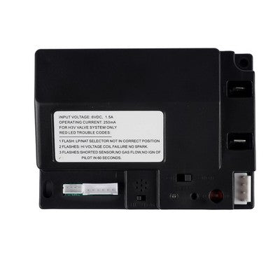 6V Electronic Ignition Fireplace Module Black for Heat-N-Glo H3V Valve System