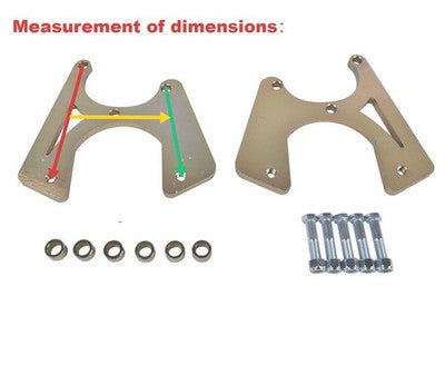For GM 10 & 12 Bolt Buick Skylark Chevy Bolt-On Rear Disc Brake Kit w/ E-Brake