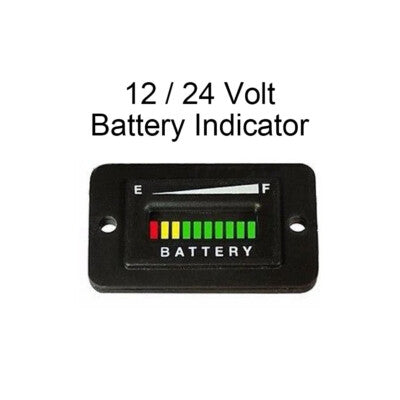 12 Volt Marine Trolling Motor Battery Indicator Charge Status Power Meter
