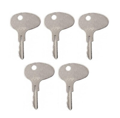 (5) Keys for Mitsubishi Forklift Dozer Tractor International CAT Kubota 12343