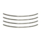Chrome Door Edge Guard Trim Molding Protectors 4 Pieces 10 Inch