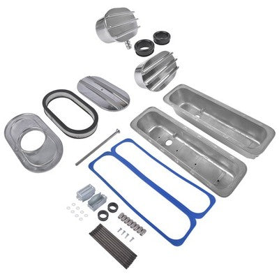 Air Cleaner Dress Up kit Centerbolt Tall Style Valve Cover for Chevrolet SBC 400