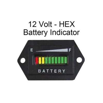 12V Marine Trolling Motor Battery Indicator Status Power Meter HEX