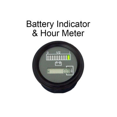 72 Volt 72V Polaris GEM Electric Vehicle Battery Meter Gauge Hour Meter