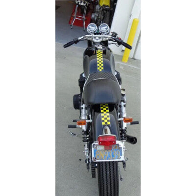3 Inch Cafe Racer Checker Tape 59 Club Decal for Triumph Norton Royal Enfield