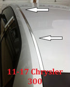 For 2011-2017 Chrysler 300 Chrome Roof Top Trim Molding Kit
