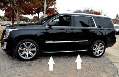 Chrome Running Board Trim Molding Package for 2015 2019 Cadillac Escalade