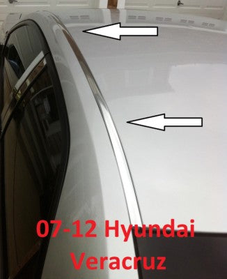 Chrome Roof Top Trim Molding Kit for Hyundai Veracruz 2007 2012