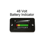 48 Volt Battery Indicator Meter Gauge Rectangle for EZGO Club Car Yamaha Golf Cart