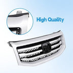 For Honda Pilot 2012-2015 12-15 Front Bumper Silver Grille Molding Surround Trim