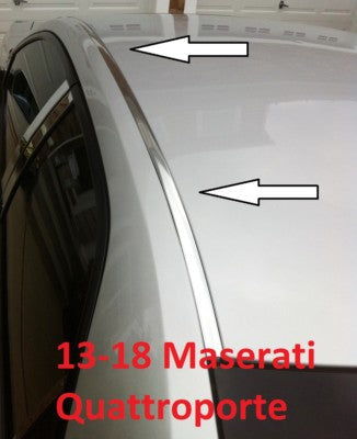 Chrome Roof Top Trim Molding Kit for Maserati Quattroporte 2013 2017