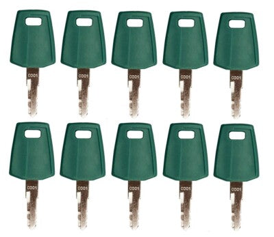 C001 11444208 Keys for Volvo F Series Wheel Loader 10 Pack