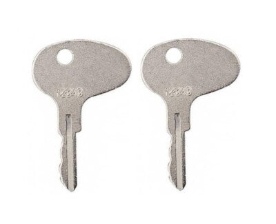 12343 Ignition Key for Mitsubishi Forklift Dozer Tractor International CAT Kubota 2 Pack