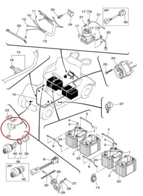 Reverse Buzzer Beeper JR1-H3383-02-00 JR1-H3383 for Yamaha G11 G29 Golf Carts