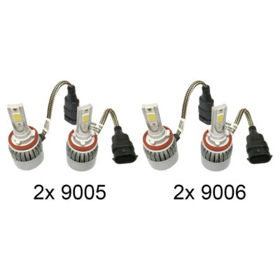 144W COB LED Headlight Conversion Kit for Jeep Grand Cherokee 99 14 Hi Low Beam