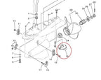 61A-45371-00-00 18-6119 Zinc Trim Tab Anode for Yamaha Outboards 200 225 250 HP