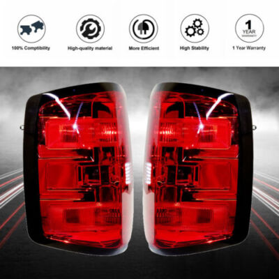For 2014-2018 Chevy Silverado 1500 Rear Left & Right Side Brake Lamp Tail Light