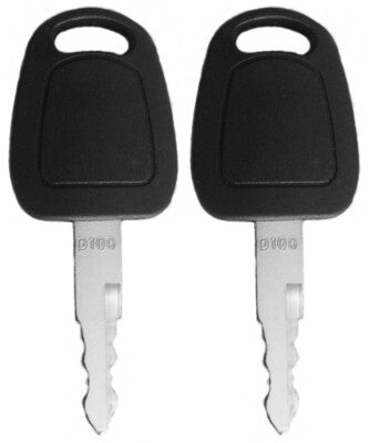 K1009605 D100 Keys for Doosan Daewoo Terex Bobcat E80 F900 Excavator 2 Pack