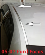 Chrome Roof Top Trim Molding Kit for 2005-2007 Ford Focus Hatchback