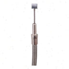 36-0131 56-1-2 Inch Stainless Steel Throttle and Idle Cable for Harley Davidson