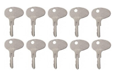 10 Keys for Mitsubishi Forklift Dozer Tractor International CAT Kubota 12343