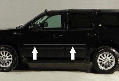 Chrome Side Door Trim Rocker Panel Molding for Chevy Tahoe Suburban 07-14