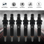 6 Pcs Diesel Fuel Injector Set 4928990 For Dodge Cummins Engine 5.9L 1994-1996