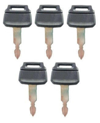 Keys for Kobelco New Holland Case Excavators Kawasaki Loader K250 5 Pack