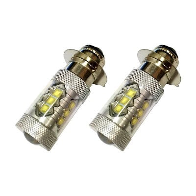 Super White LED Headlights Bulbs for Kawasaki 80W Upgrade 2 Pack