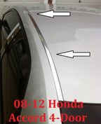 Chrome Roof Trim Molding Kit for Honda Accord 2008 2012 4 Door Sedan