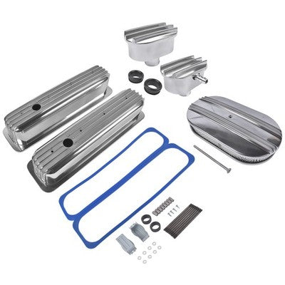 Air Cleaner Dress Up kit Centerbolt Tall Style Valve Cover for Chevrolet SBC 400