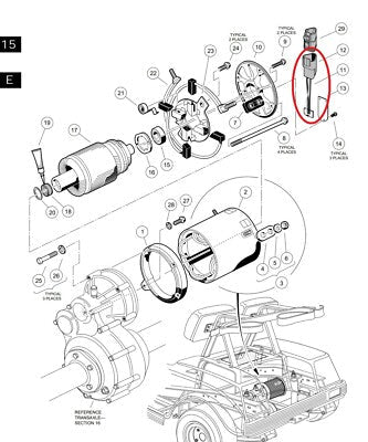 101925801 Hall Effect Speed Sensor for Club Car EZGO Yamaha with GE Motor