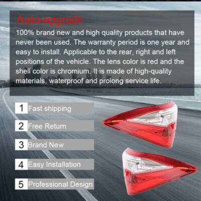 Rear LH+RH Side Outer Tail Light Signal Lamp Fit For Toyota Corolla Series 14-16