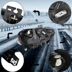 LED DRL Projector Headlight Lamp Black Right Side Fit For Ford Mustang 2018-2020