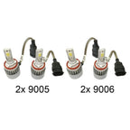 For 06 15 Toyota RAV4 144W 15200LM COB LED Headlight Conversion Kit Hi Low Beam