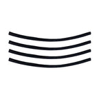 10 Inch Black Door Edge Guard Trim Molding Protectors Low Profile