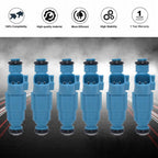 0280155972 4 Hole Fuel injectors For 2002-2003 Liberty 3.7L V6