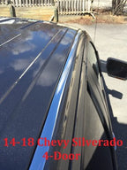 Chrome Roof Top Trim Molding Kit for 2014 2018 Chevy Silverado