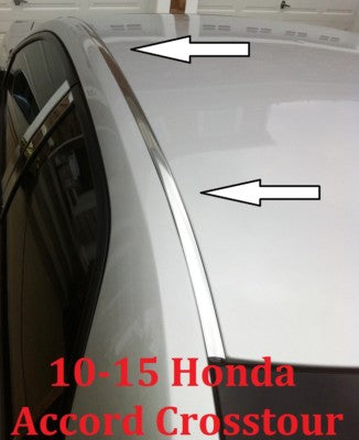 Chrome Roof Trim Molding Kit For Honda Crosstour 2010 2015