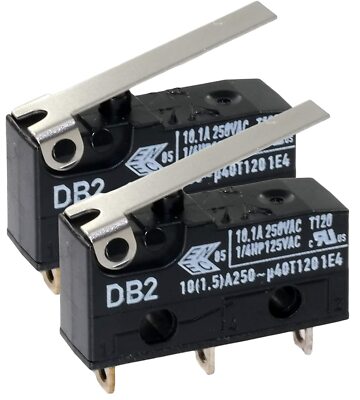 Micro Switch for Cherry DB2CA1LB Hinge Lever SPDT 10 1A 250V 2 Piece